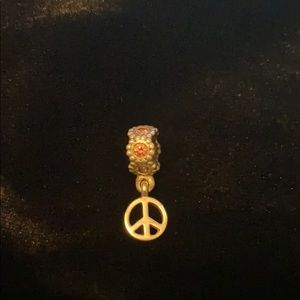 Pandora ALE 925 Silver Peace Symbol Charm
